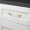 Gliderite Hardware 5 in. Center to Center Satin Gold Arched Cabinet Pull - 2022-SG, 5PK 2022-SG-5 - alternate 2